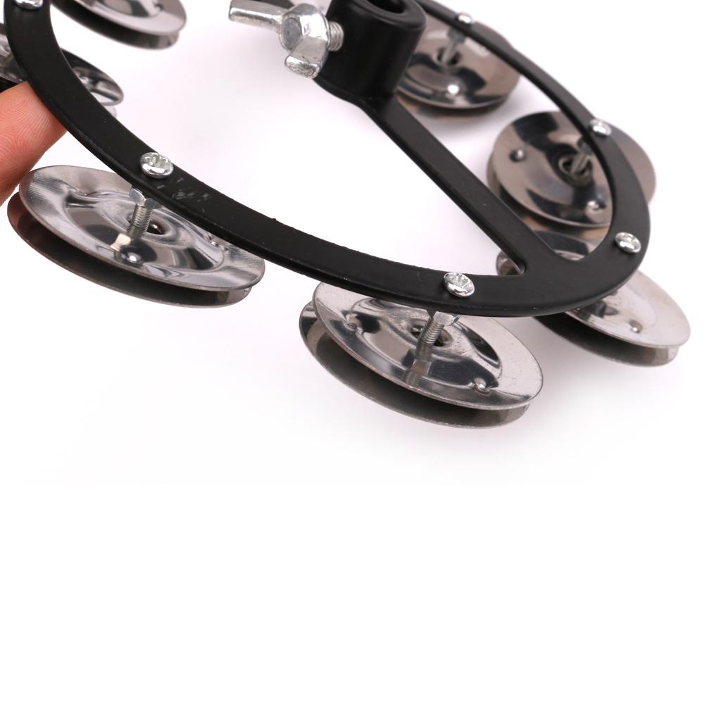 Professional Hi Hat Tambourine with Single Row Percussion Instrument