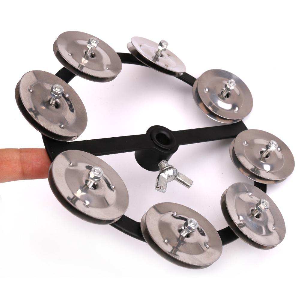 Professional Hi Hat Tambourine with Single Row Percussion Instrument