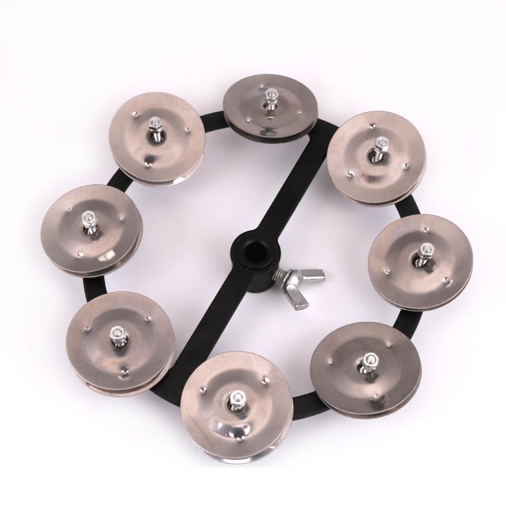 Professional Hi Hat Tambourine with Single Row Percussion Instrument