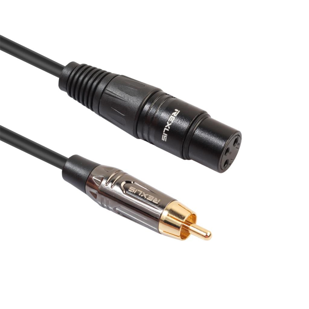 RCA Male to XLR Female Audio Cable Microphone Adapter Wire 30cm