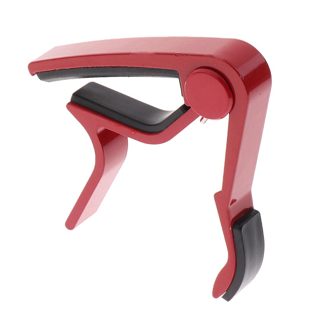 Acoustic Electric Guitar Capo Trigger Quick Change Key Clamp Capo Red