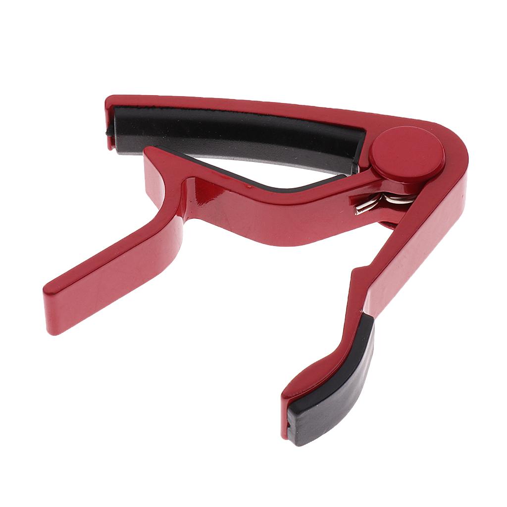 Acoustic Electric Guitar Capo Trigger Quick Change Key Clamp Capo Red