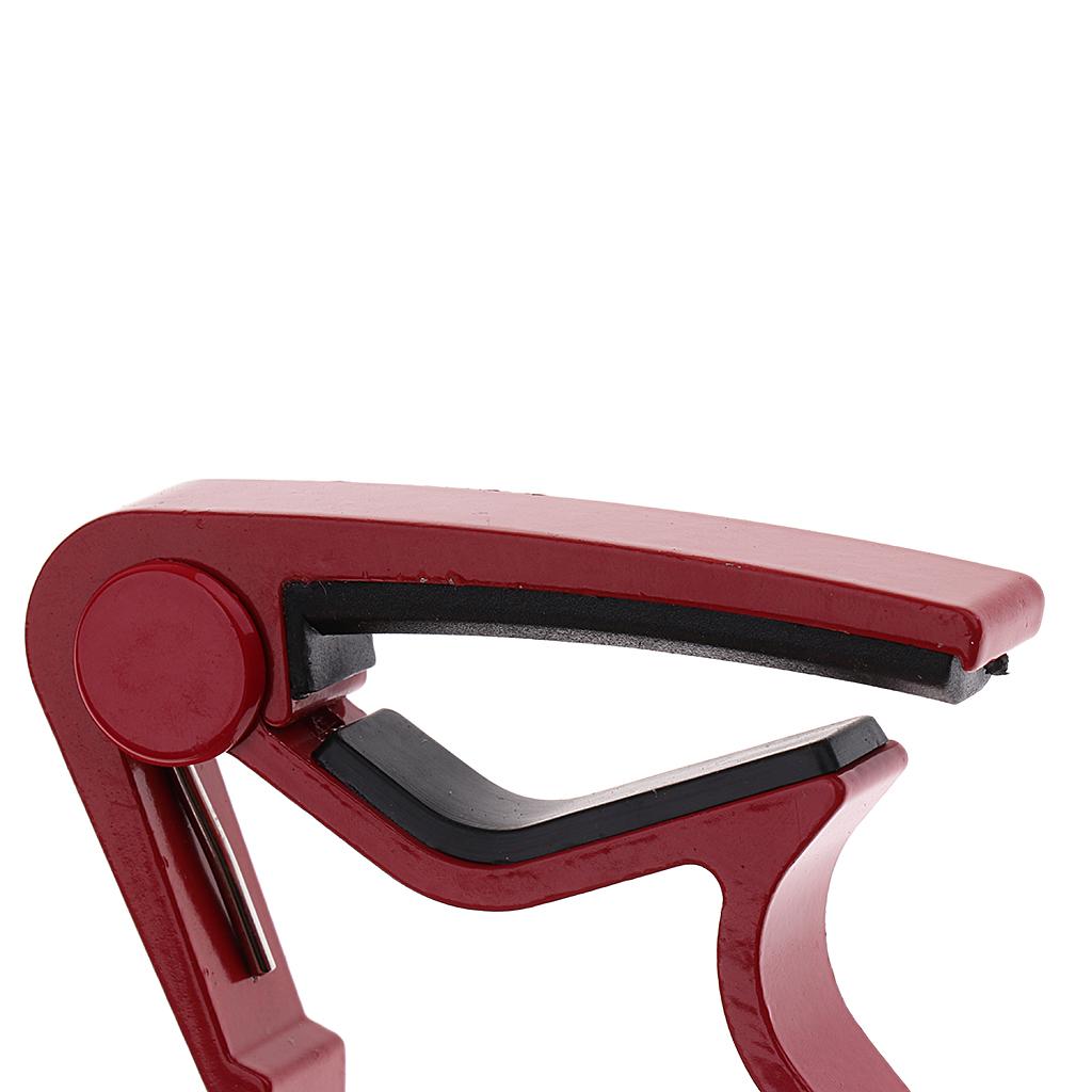 Acoustic Electric Guitar Capo Trigger Quick Change Key Clamp Capo Red