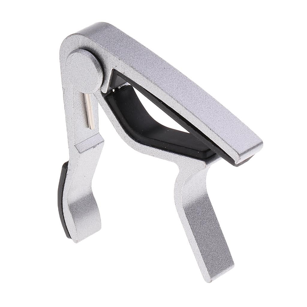 Acoustic Electric Guitar Capo Trigger Quick Change Key Clamp Capo Silver