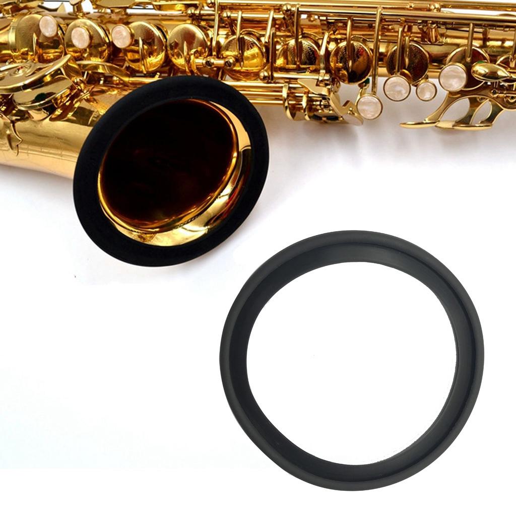 Black Alto Saxophone Trumpet Ring Mute Protector Woodwind Instrument Parts