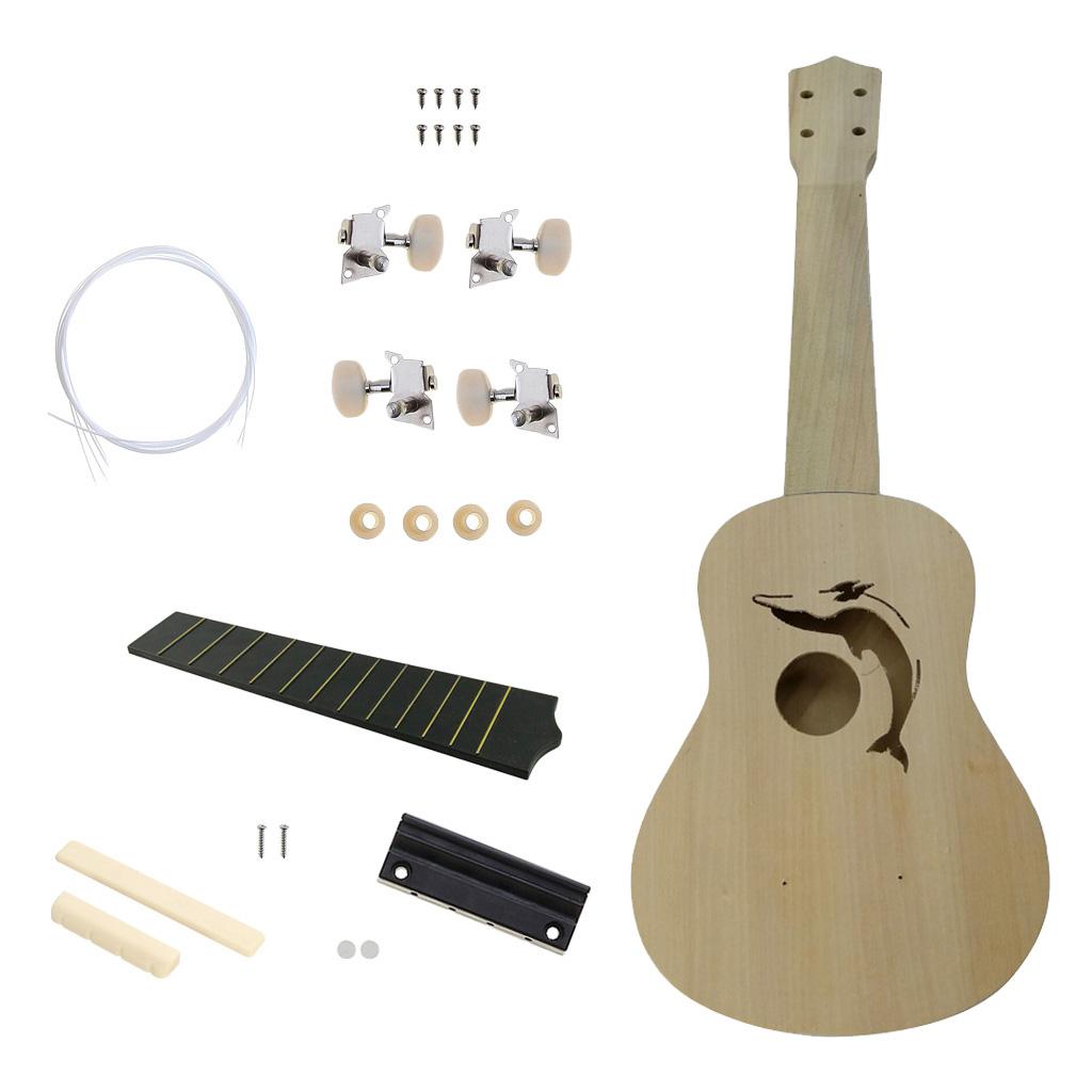 21 Inch Ukulele DIY Kit Hawaii Guitar Children's Toy Assembly Gift #3