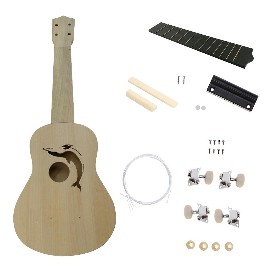 21 Inch Ukulele DIY Kit Hawaii Guitar Children's Toy Assembly Gift #3