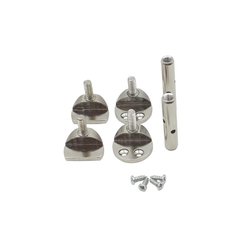 2PCS Violin Chin Rest Screw for 3/4 4/4 Violin Accessory Parts Sliver