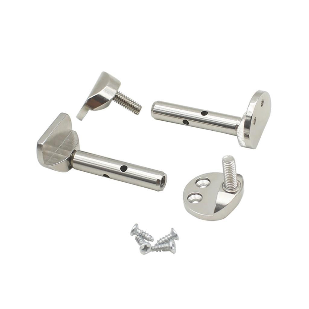 2PCS Violin Chin Rest Screw for 3/4 4/4 Violin Accessory Parts Sliver