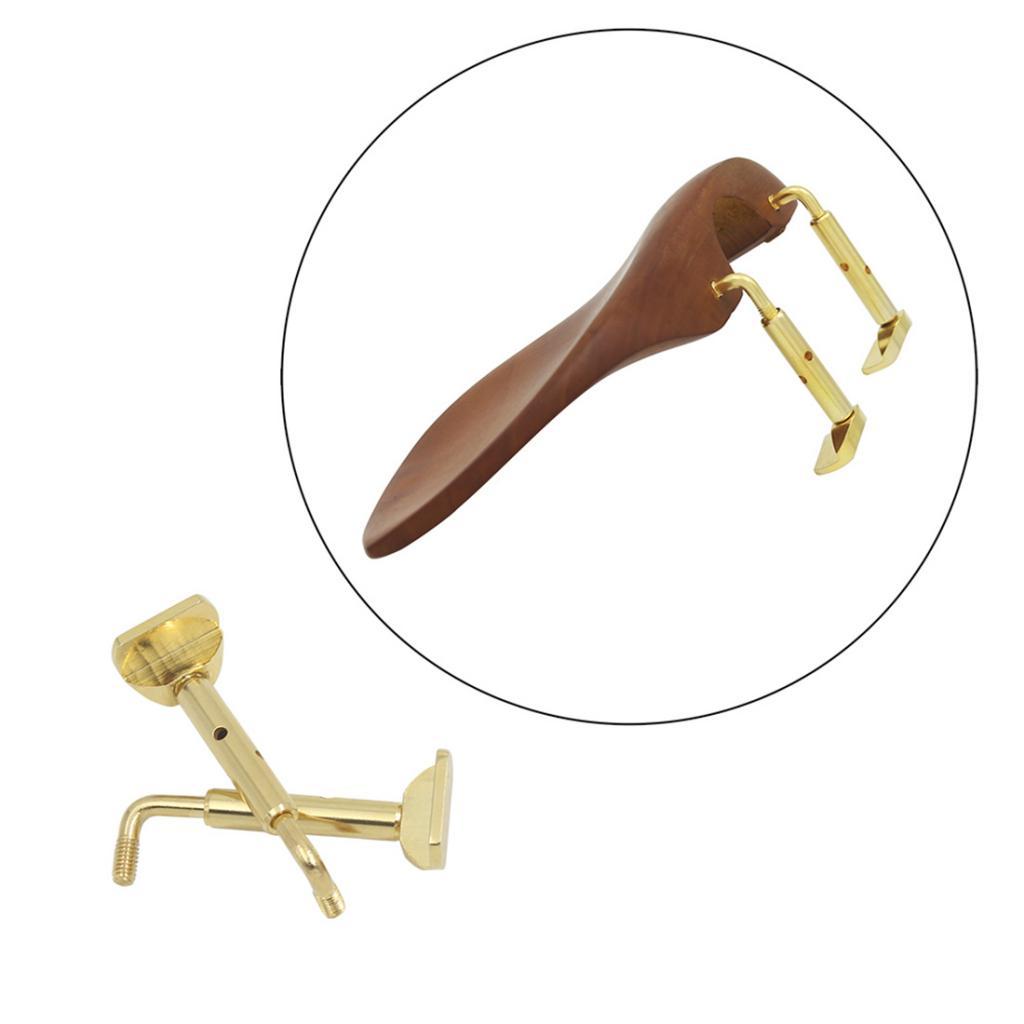 2 Pieces Violin Chin Rest Screws 3/4 4/4 Violin Replacement Parts Golden