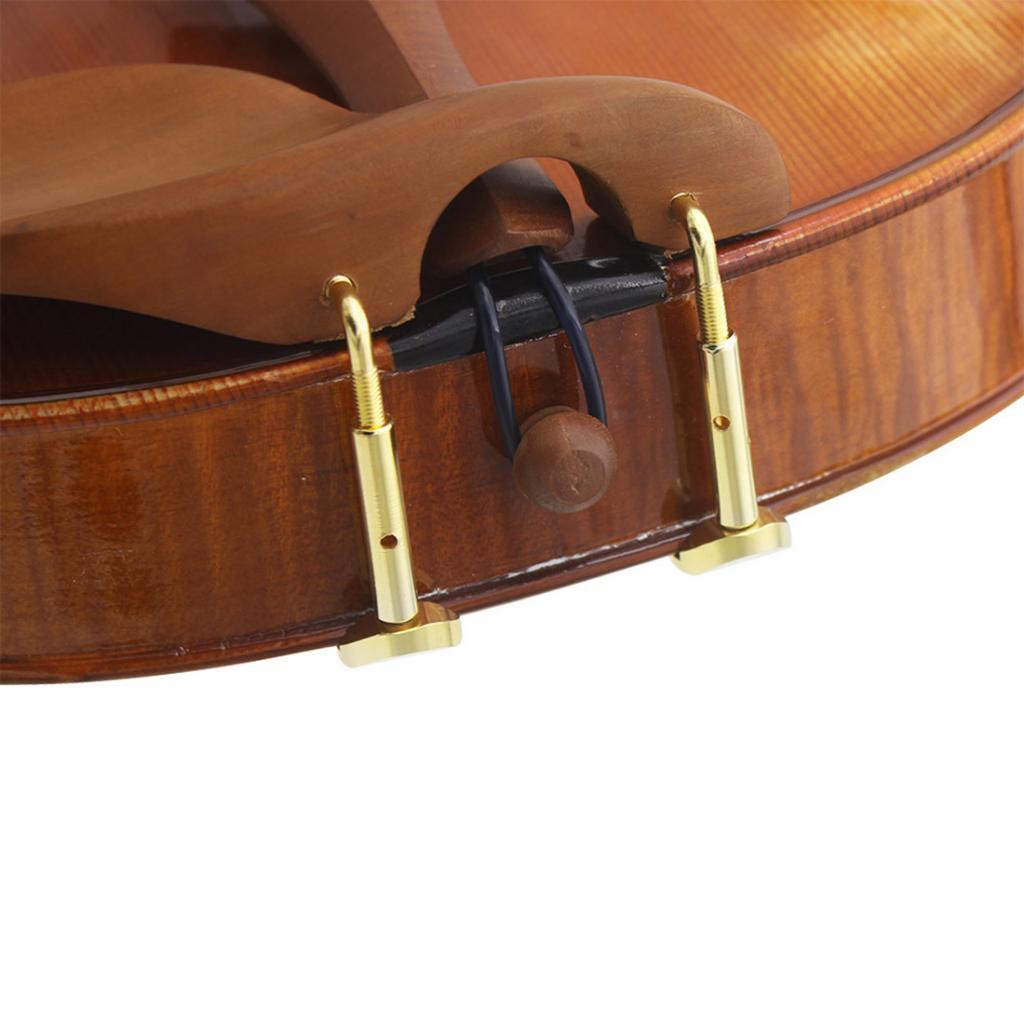2 Pieces Violin Chin Rest Screws 3/4 4/4 Violin Replacement Parts Golden