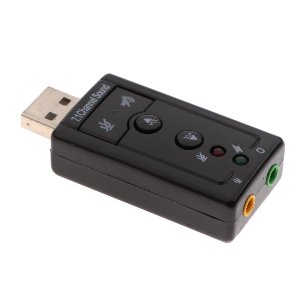 External USB Audio Sound Card Converter Adapter 3D Virtual 7.1CH for Musical