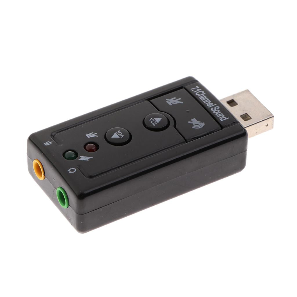 External USB Audio Sound Card Converter Adapter 3D Virtual 7.1CH for Musical