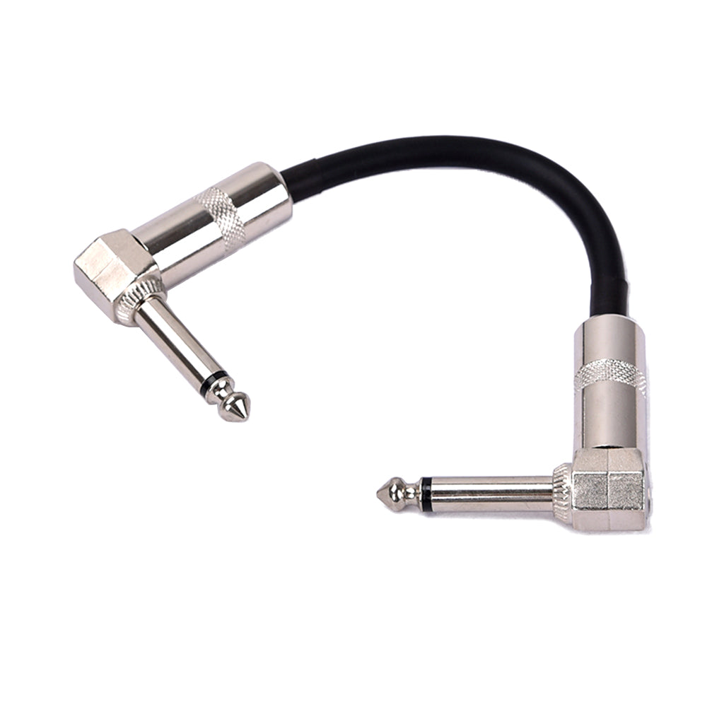 Guitar Right Angle Cord Effector Effect Pedal 6.35mm Jack Cable