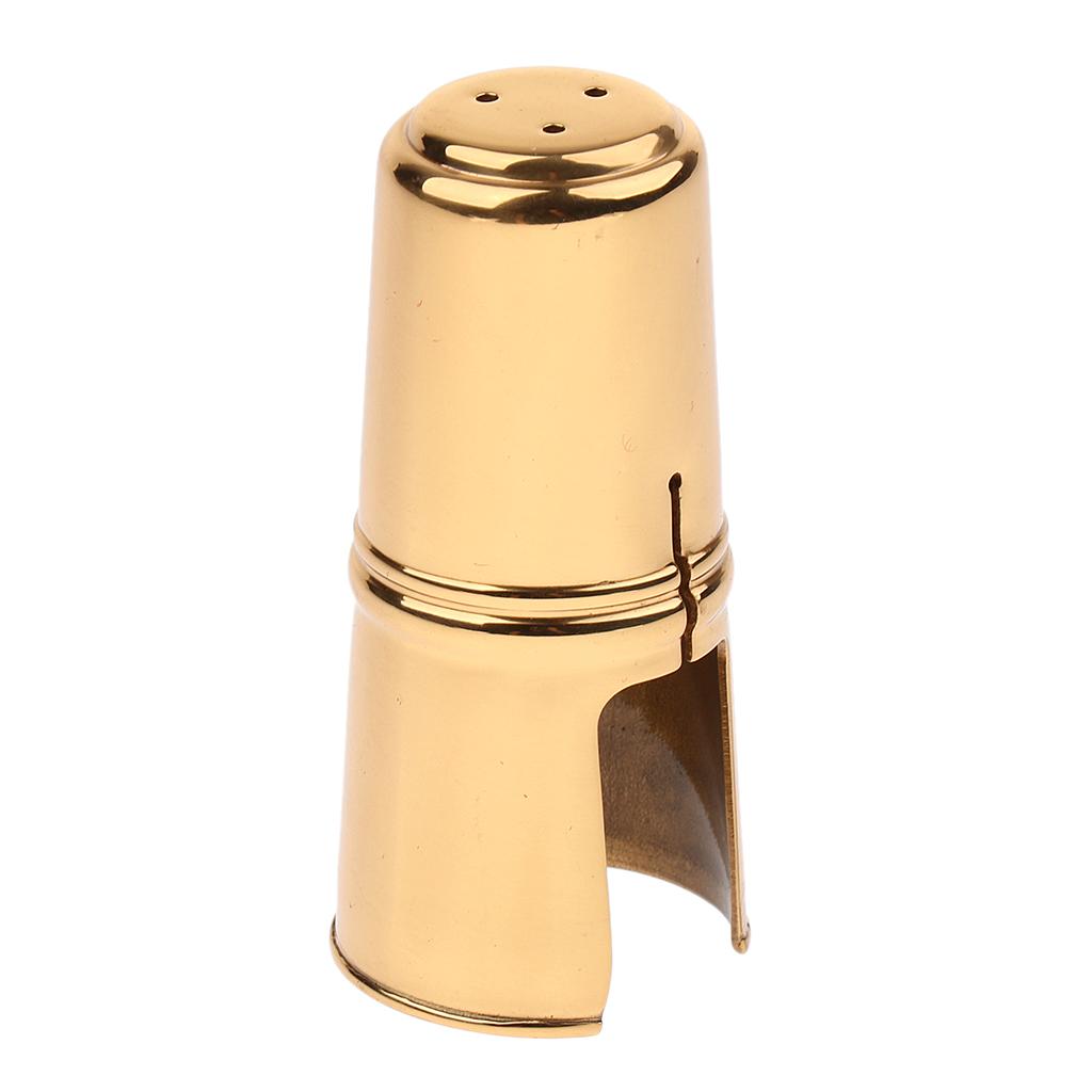 Metal Mouthpiece Cap for Saxophone Buckle Patches Pads Cap Golden Alto