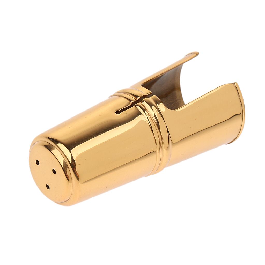 Metal Mouthpiece Cap for Saxophone Buckle Patches Pads Cap Golden Alto