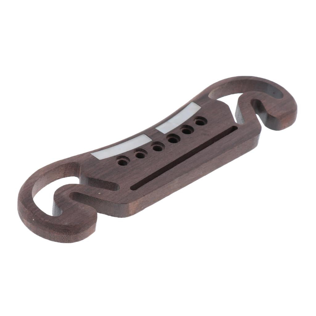 1 Piece Rosewood Guitar Bridge for 6 String Acoustic Guitar