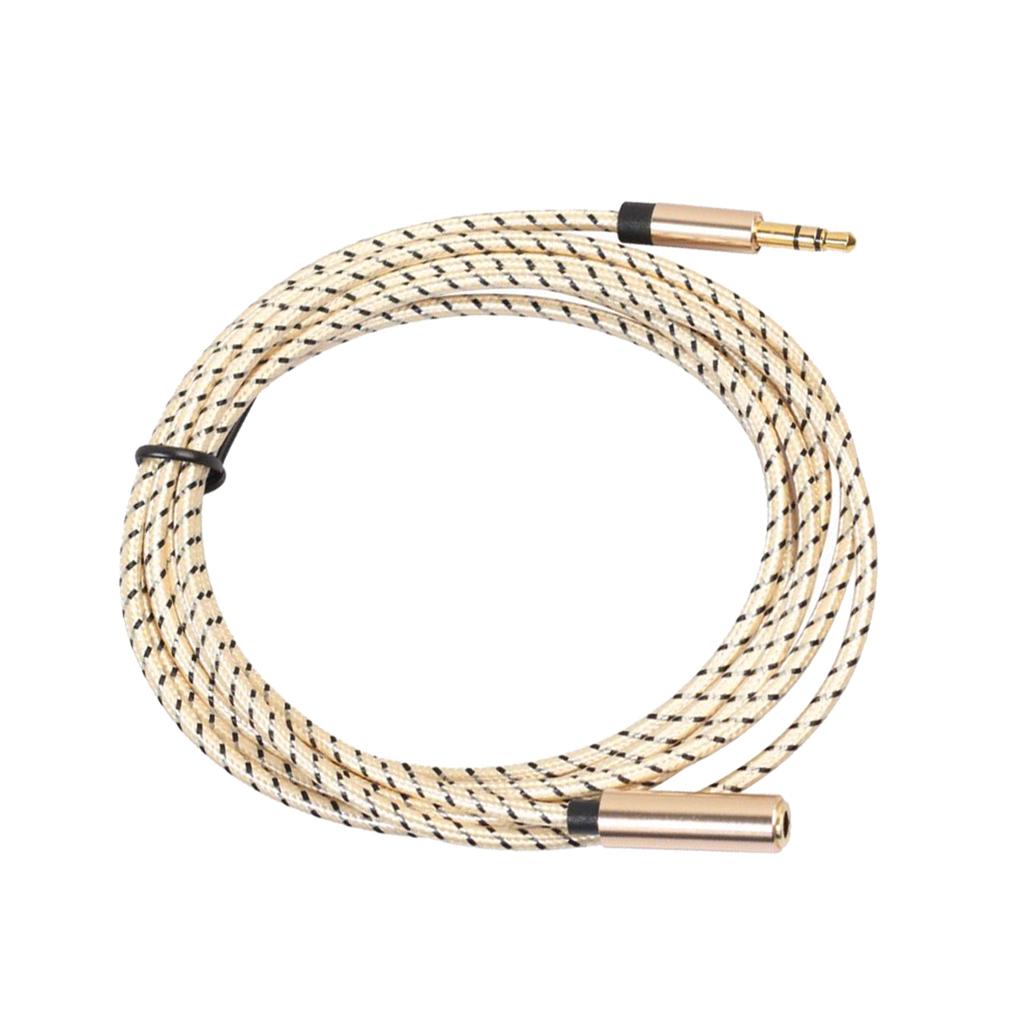 3.5mm Male to Female Jack Stereo Audio Extender Cord for Amplifier 180cm