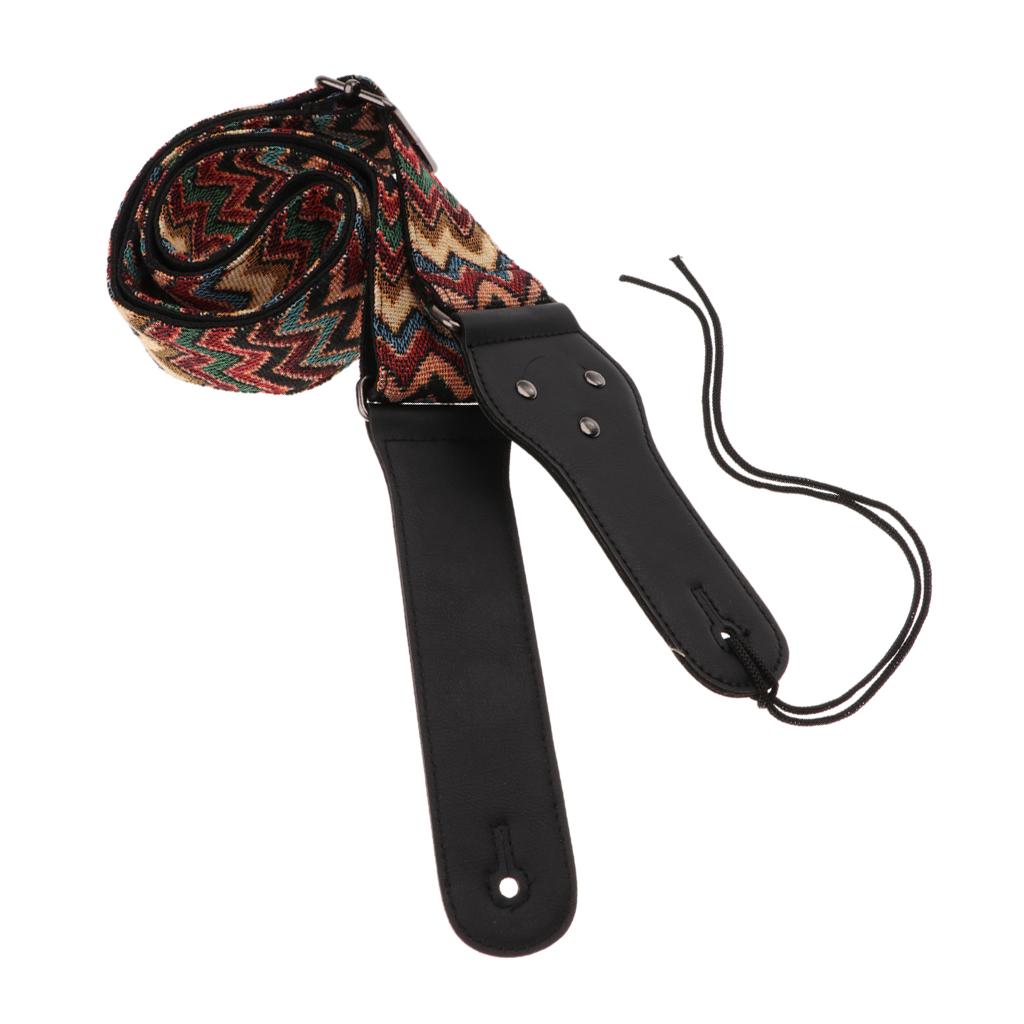 Soft Strap Belt Acoustic Electric Guitar Bass Nylon Adjustable Strap B