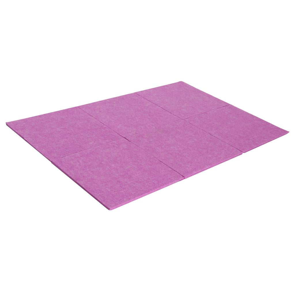 6pcs Acoustic Panel Sound Absorption Foam for Home Theater Studio Purple