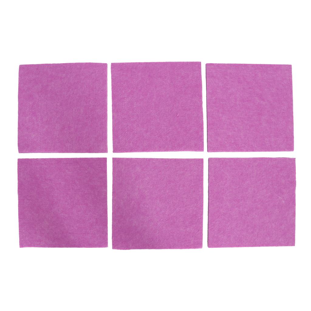 6pcs Acoustic Panel Sound Absorption Foam for Home Theater Studio Purple