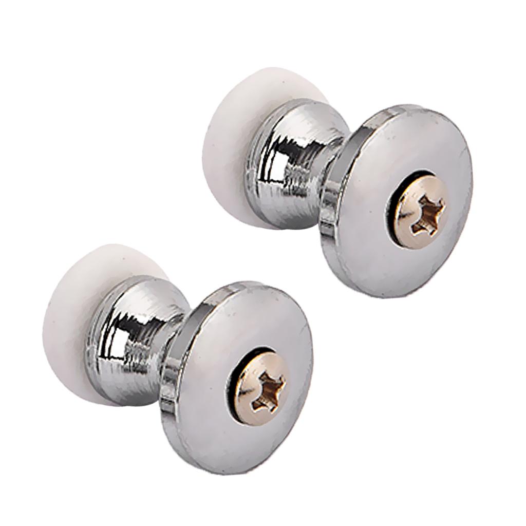 2 x Chrome Plating Guitar Strap Lock for Electric Acoustic Guitar Bass