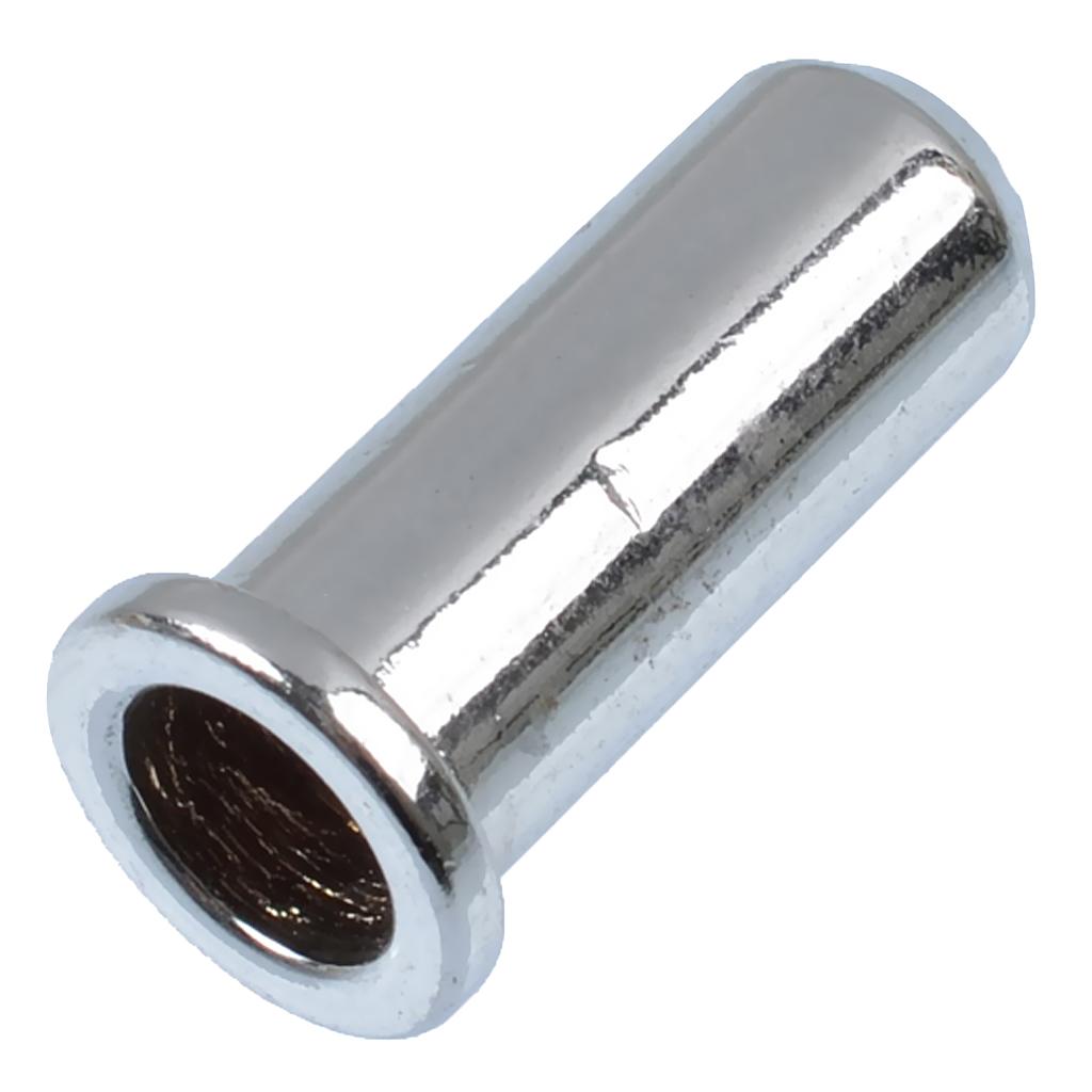 6 Pieces Bass String Mounting Ferrules for Electric Bass Parts Chrome