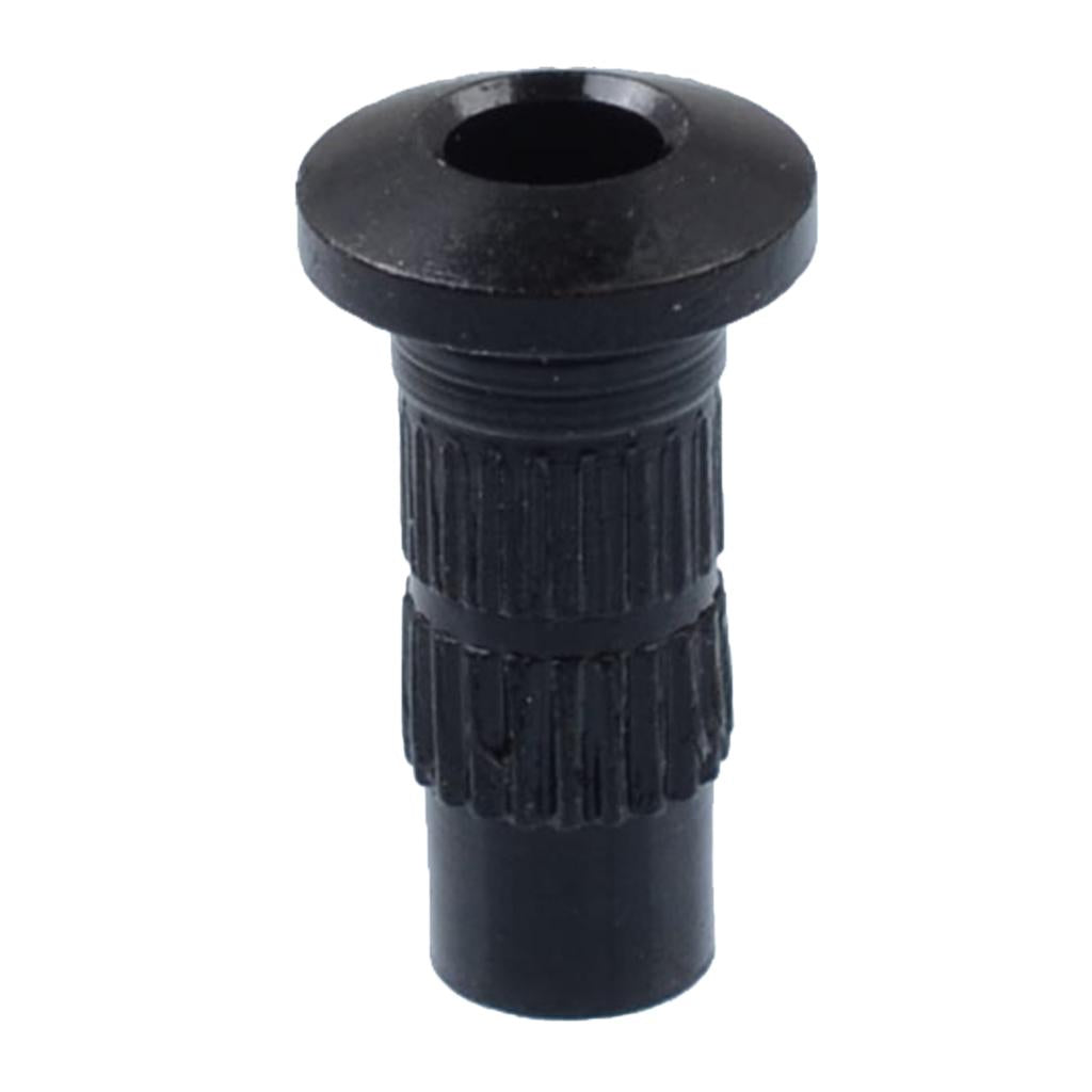 6Pcs Through Body Electric Guitar String Mounting Ferrules Bushing Black