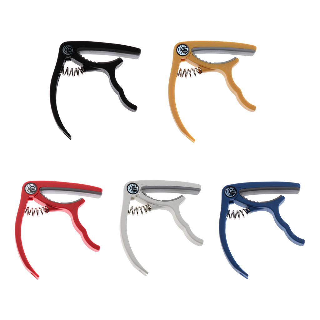Ukulele Guitar Capo Tuner Trigger Quick Change Key Clamp Guitar Parts Yellow