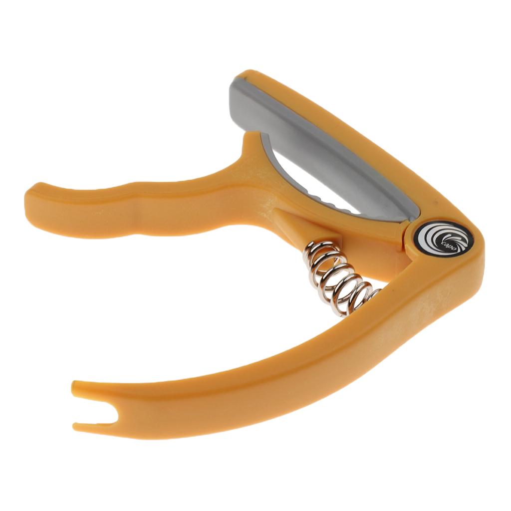 Ukulele Guitar Capo Tuner Trigger Quick Change Key Clamp Guitar Parts Yellow