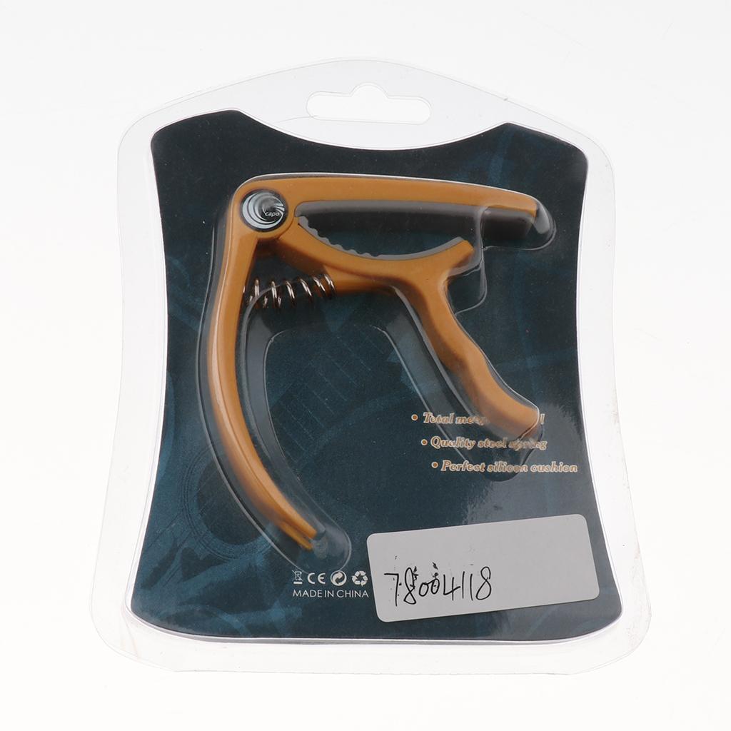 Ukulele Guitar Capo Tuner Trigger Quick Change Key Clamp Guitar Parts Yellow