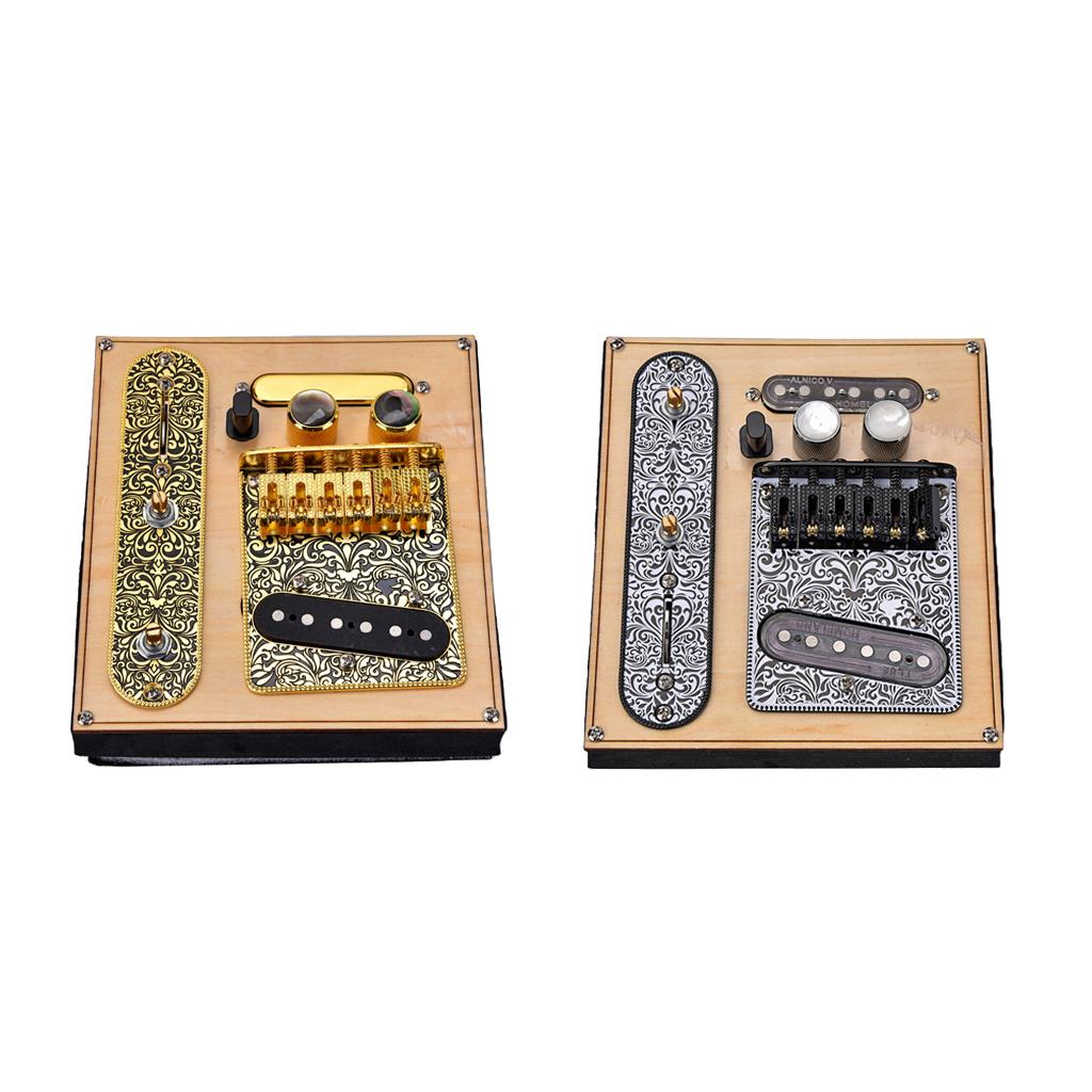 1 Set Prewired Control Plate&Bridge Replacement Accessory for Tele TL White