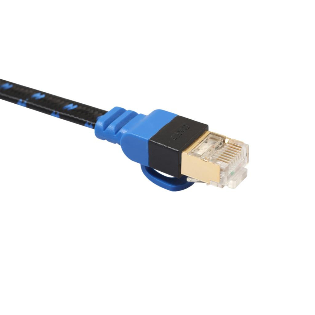 Cat7 Ethernet Cable Lan Network RJ45 Patch Cable Cord Braid NAS 10 Gbps 8m