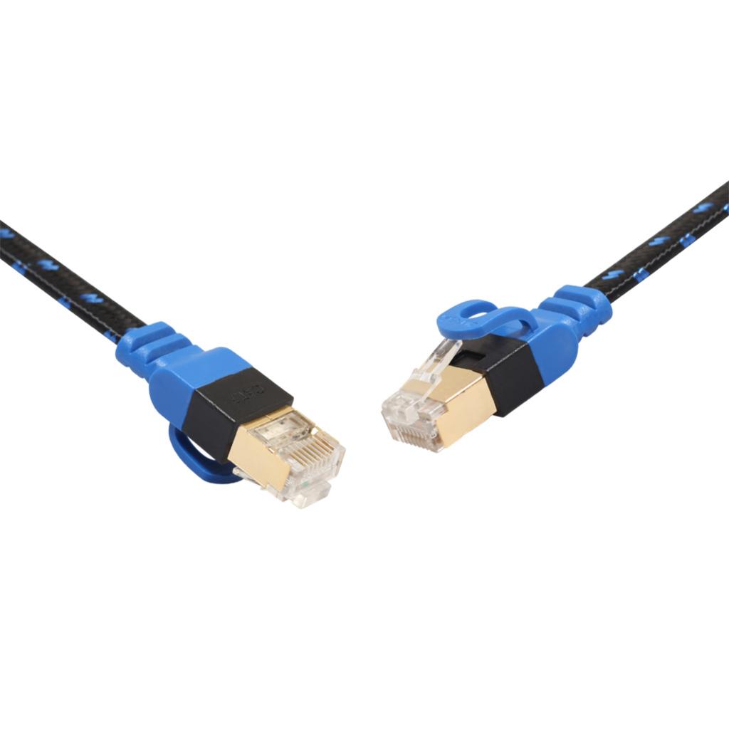 Cat7 Ethernet Cable Lan Network RJ45 Patch Cable Cord Braid NAS 10 Gbps 8m