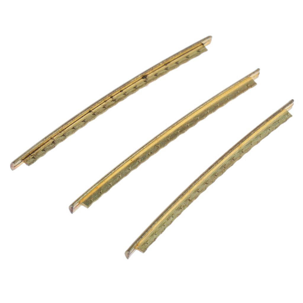 24 Pieces Electric Guitar Fret Wire Fretwire 2.7mm Brass