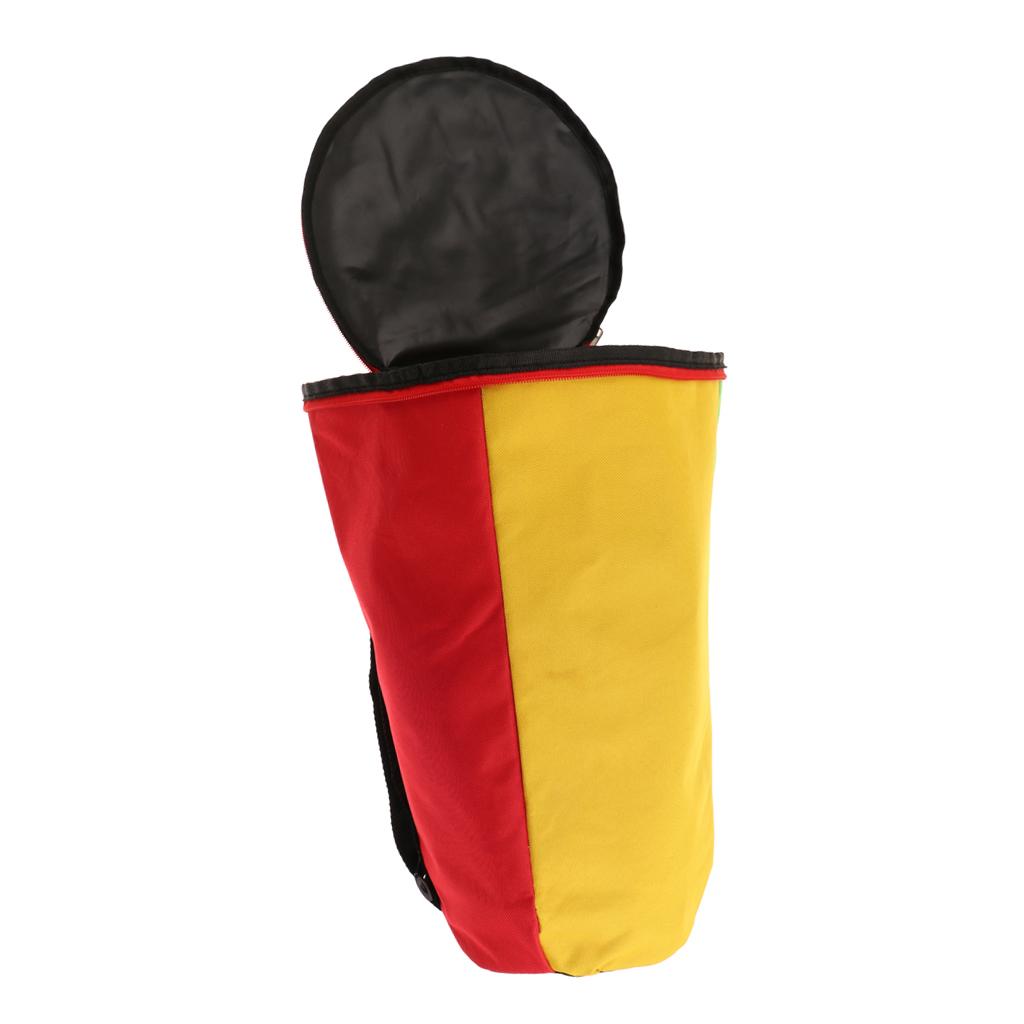 Multicolor Djembe African Drum Gig Bag Case with Shoulder Strap 10inch
