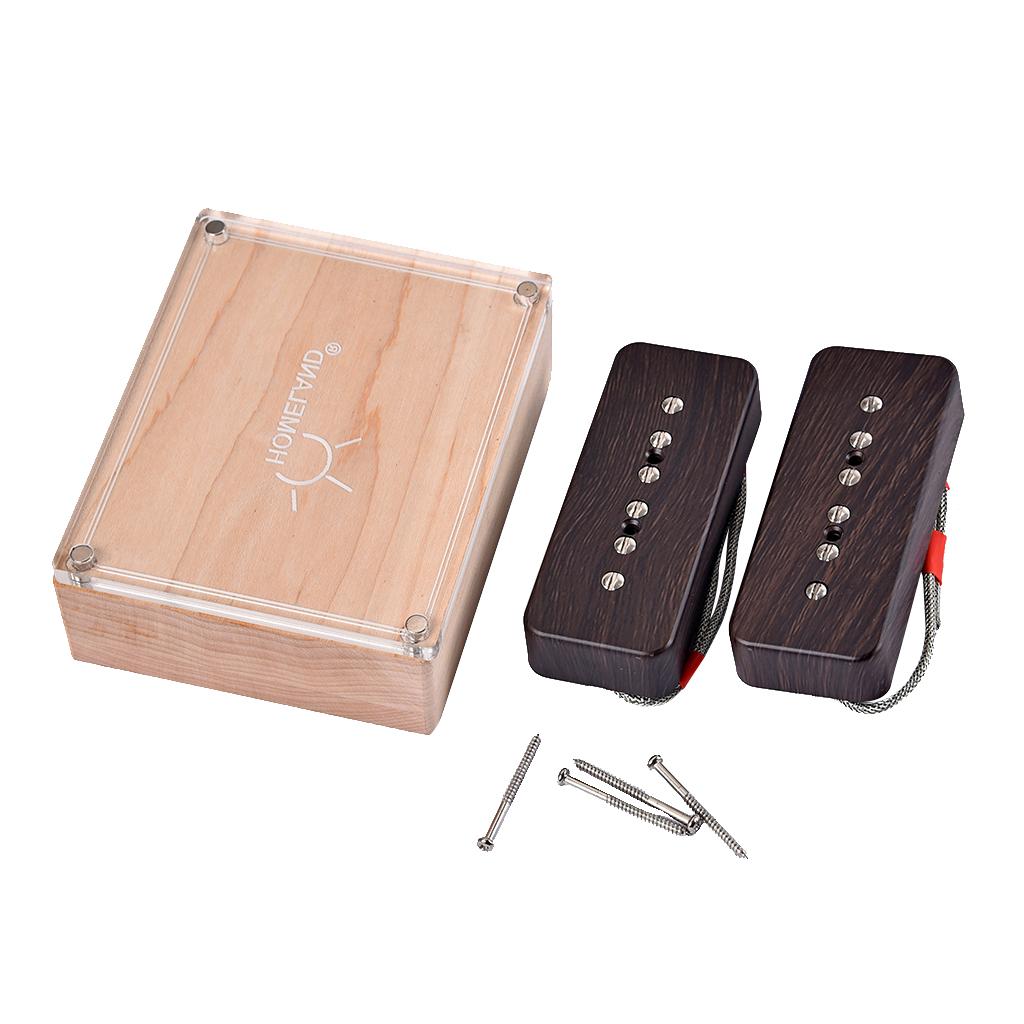 2pc Soapbar P90 Guitar Pickups Set for Electric Guitar Replacement Parts Rosewood