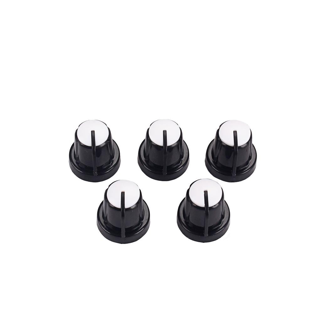 5 Pieces Guitar Amplifier Speed Knobs AMP Black&White Volume Tone Control