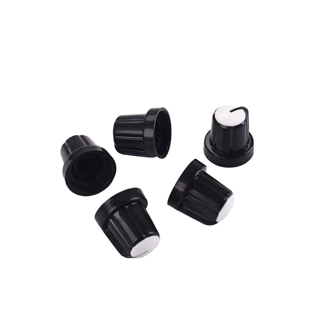 5 Pieces Guitar Amplifier Speed Knobs AMP Black&White Volume Tone Control