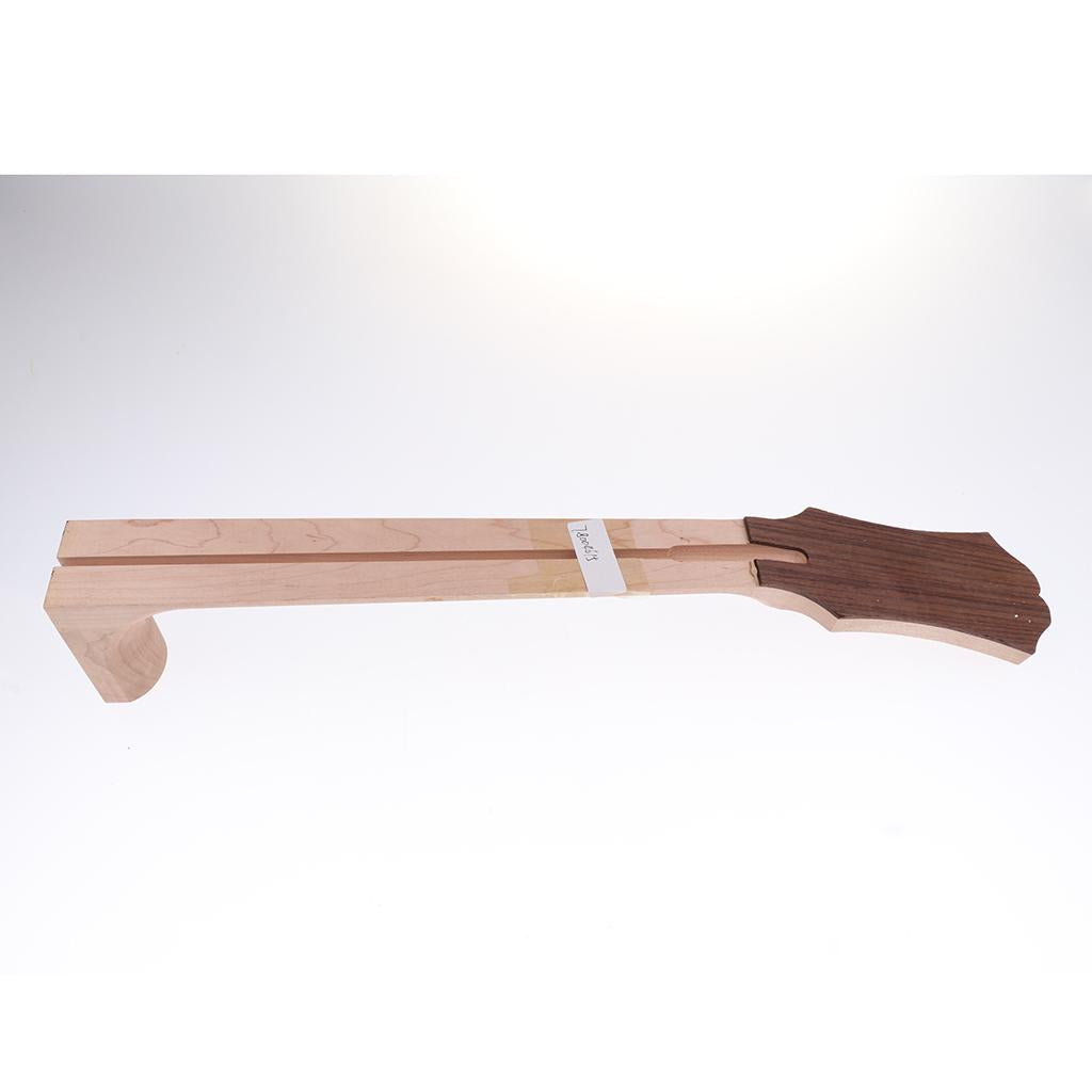 Maple Unfinished Acoustic Folk Guitar Head Handle Neck Luthier DIY Parts