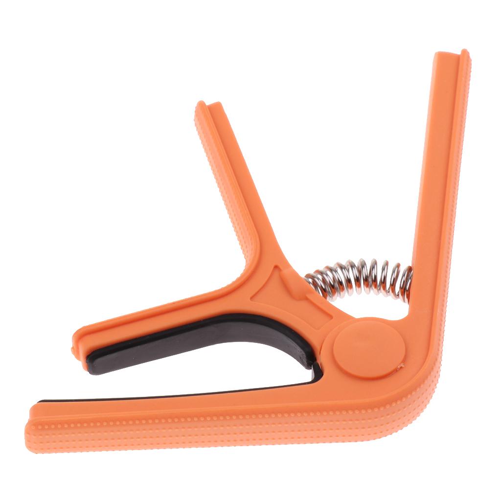 1 Piece Guitar Capo Tuner Trigger Quick Change Key Clamp Guitar Parts Orange