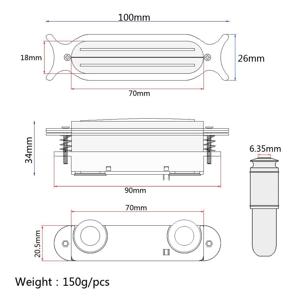 Magnetic Sound Hole Pickup for Acoustic Folk Guitar