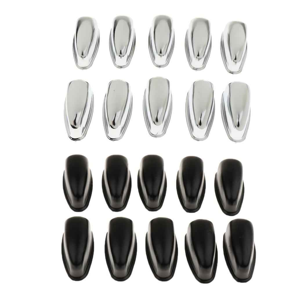 10 Pieces Drum Lug Bass Drum Hooks for Precussion Instrument Parts Silver