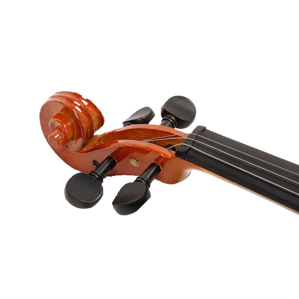 Natural Acoustic Violin Fiddle with Case Bow Rosin Stringed Instrument 1-4