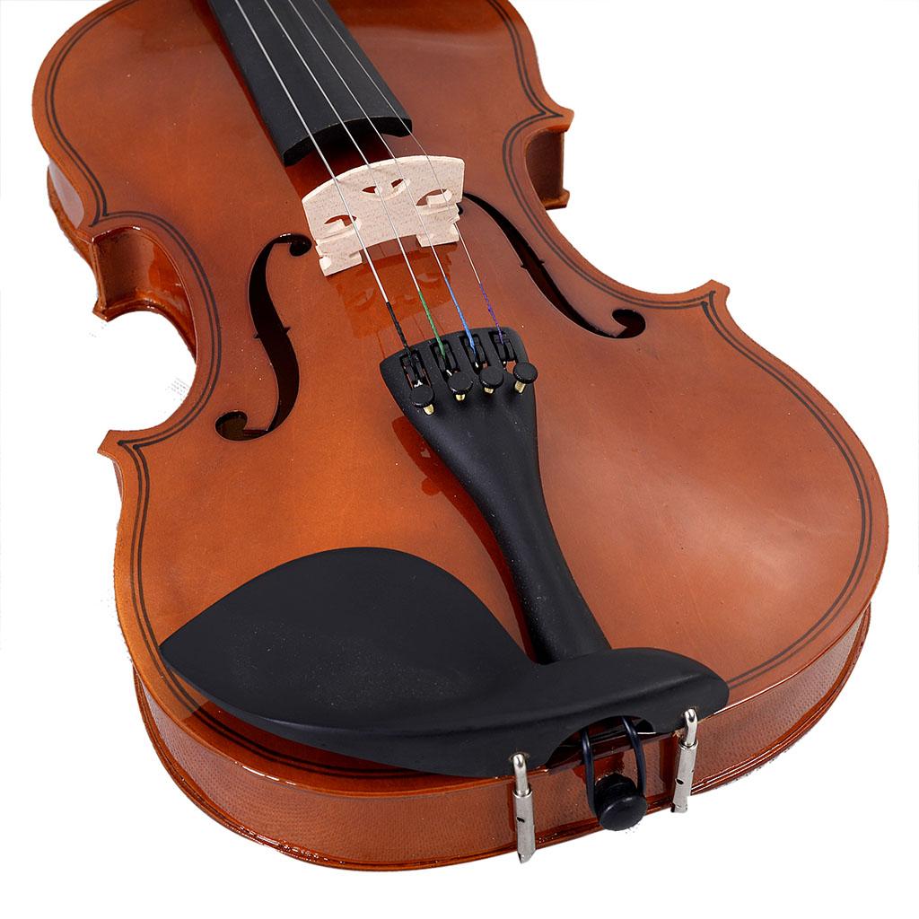 Natural Acoustic Violin Fiddle with Case Bow Rosin Stringed Instrument 1-4