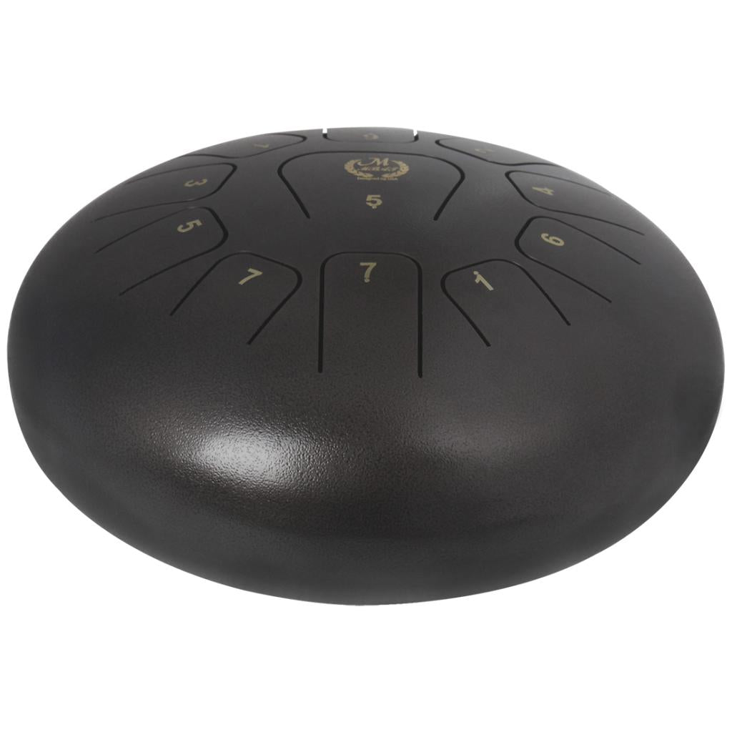 12'' Steel Tongue Drum Handpan with Mallets Bag for Yoga Meditation Coffee