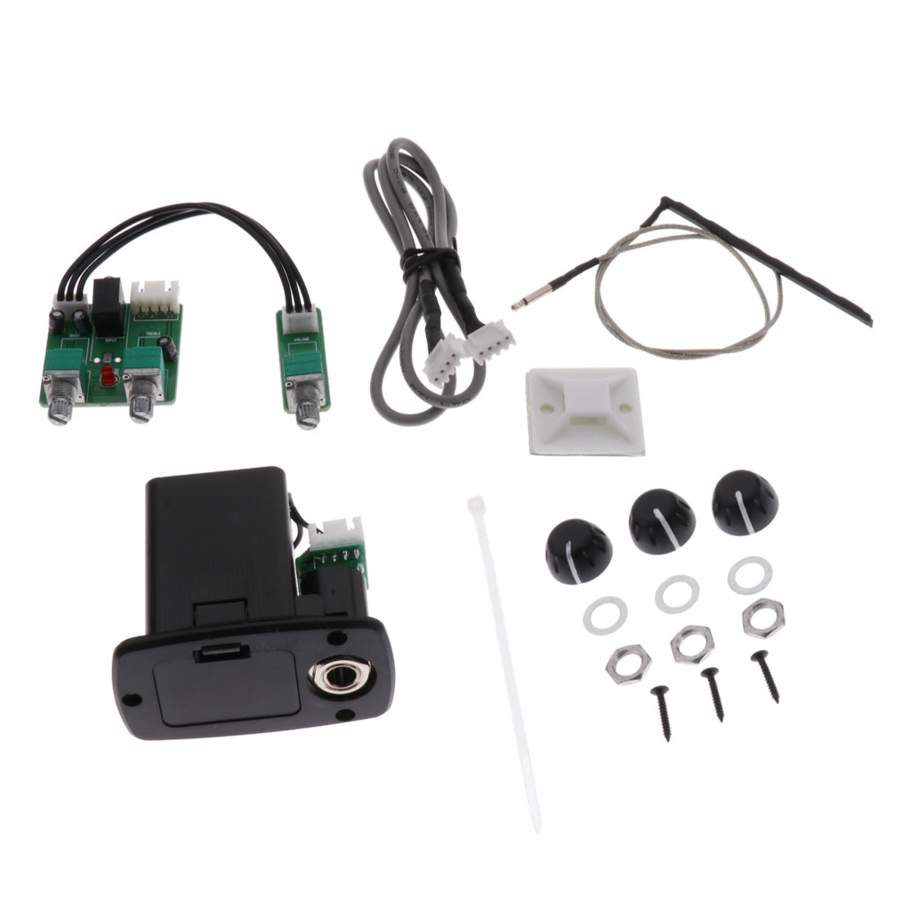 1 Set ABS Guitar Pickup Black for Acoustic Folk Classcial Guitar Parts