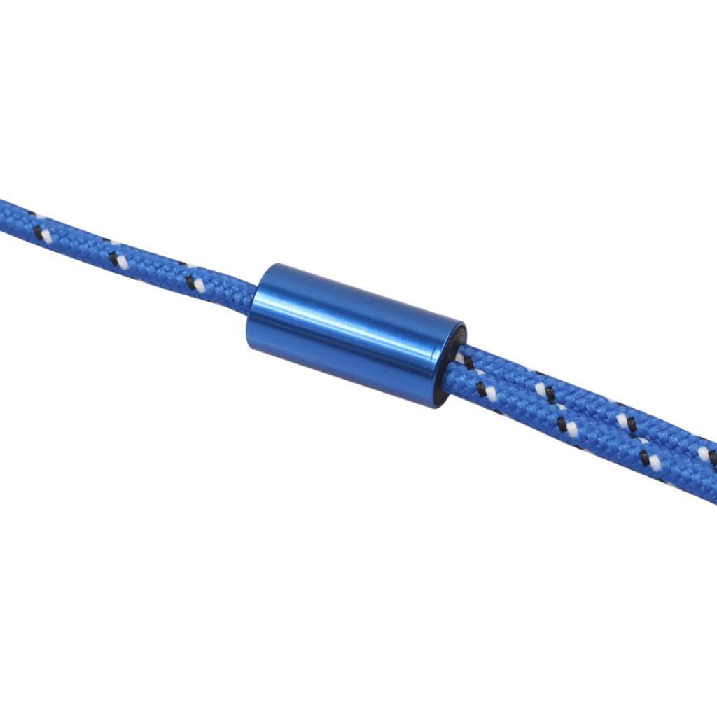 Blue Braided 1/8'' Jack 3.5mm Stereo Male to 2 RCA Male Audio Cable 300cm