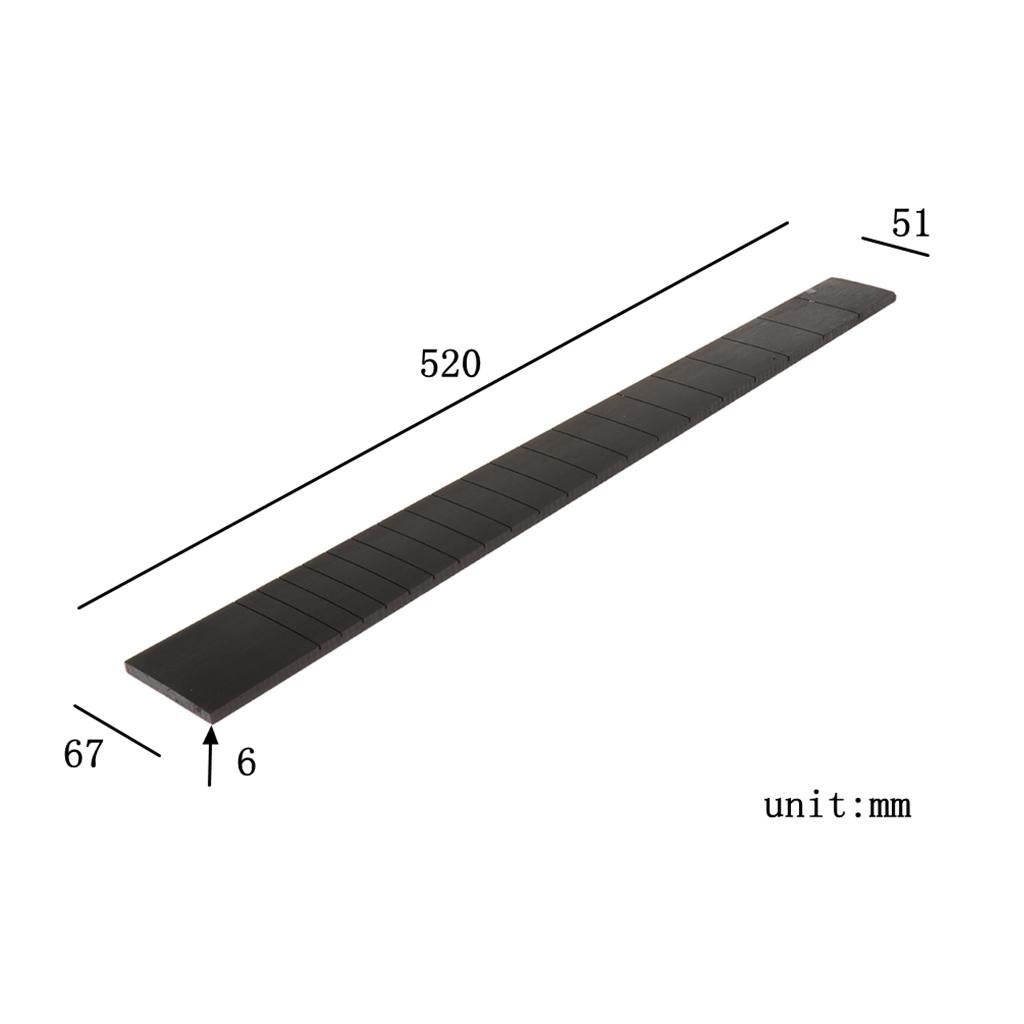 Ebony Guitar Fingerboard Fretboard for Guitar Parts Accessories