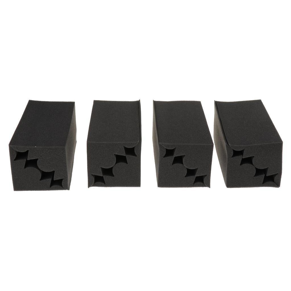 8pcs Acoustic Wedge Foam Sound Absorption Panel 12x12x24cm